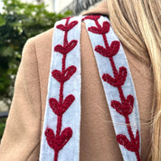 VELVET LOVE BAG- POWDER BLUE AND BURGUNDY