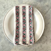 HAND BLOCK TABLECLOTH - RAMBLING ROSE