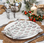 LIGHTWEIGHT NAPKINS - ROSE SPRIG