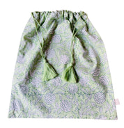 SIGNATURE COTTON ROBE - SAGE GREEN