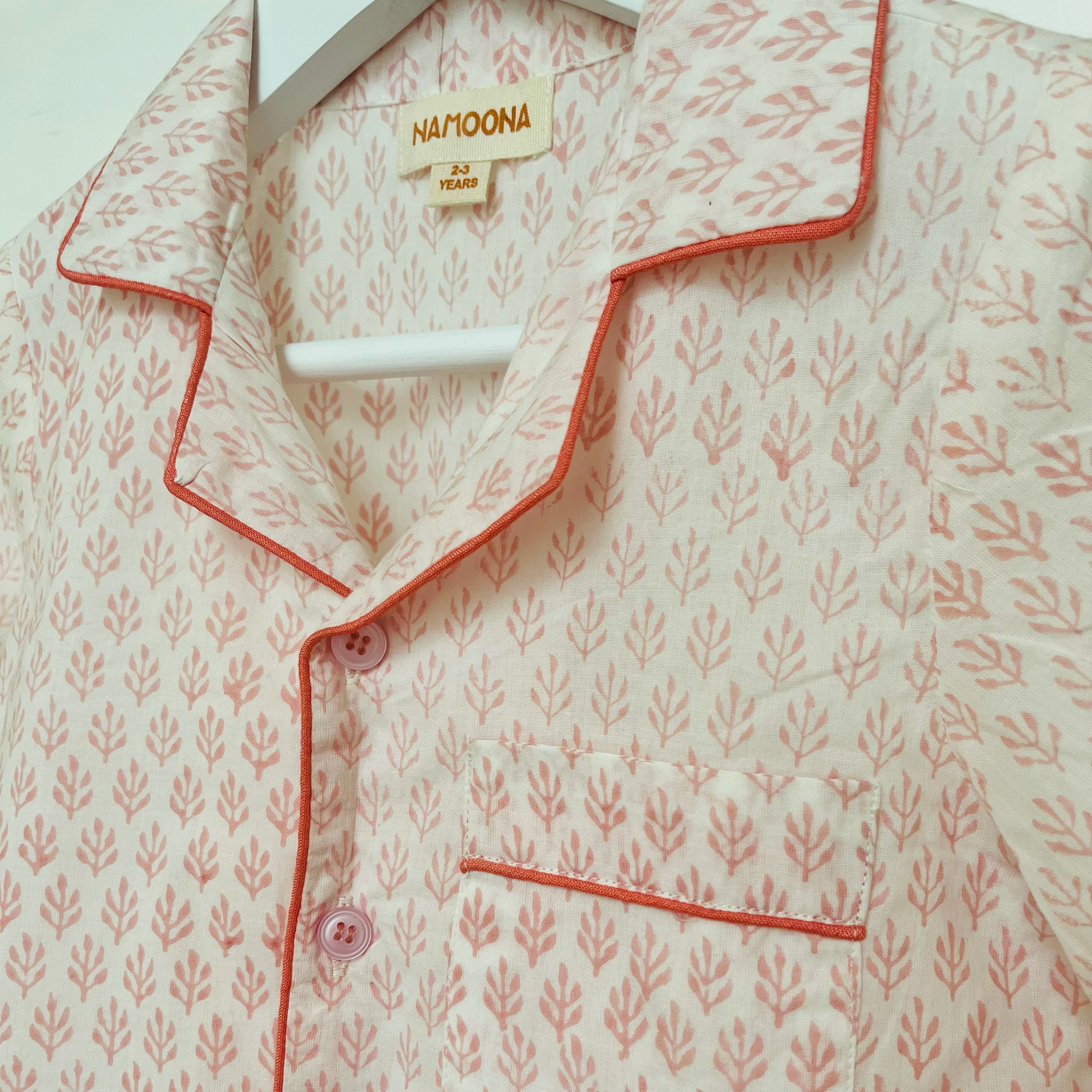 CHILDREN'S PYJAMAS -  PINK FERN