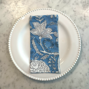LIGHTWEIGHT NAPKINS -SKY BLUE FLORAL