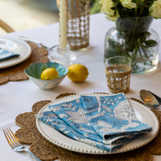 LIGHTWEIGHT NAPKINS -SKY BLUE FLORAL