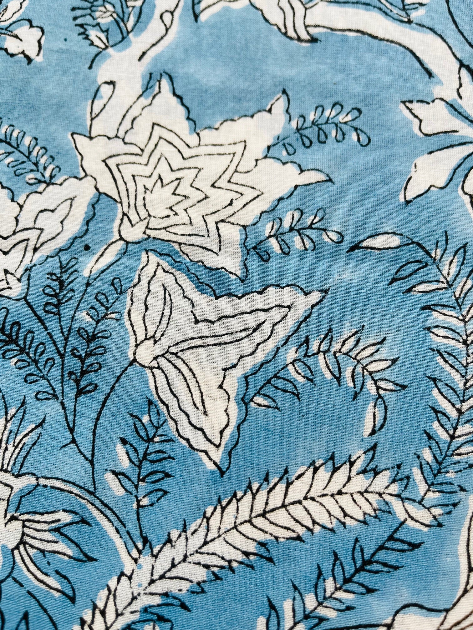 COTTON NAPKINS -SKY BLUE FLORAL