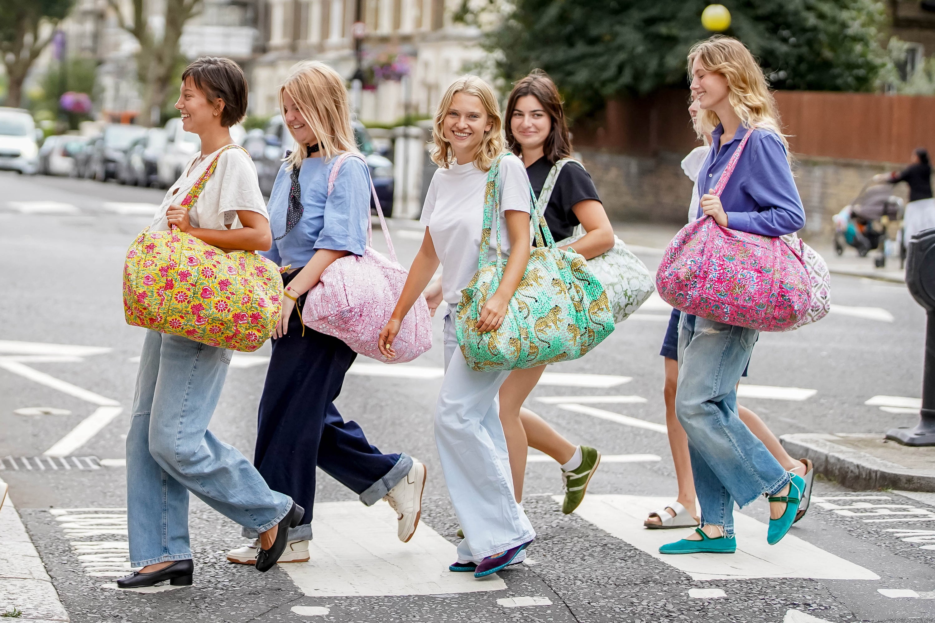 WEEKEND BAG - GREEN FLORAL