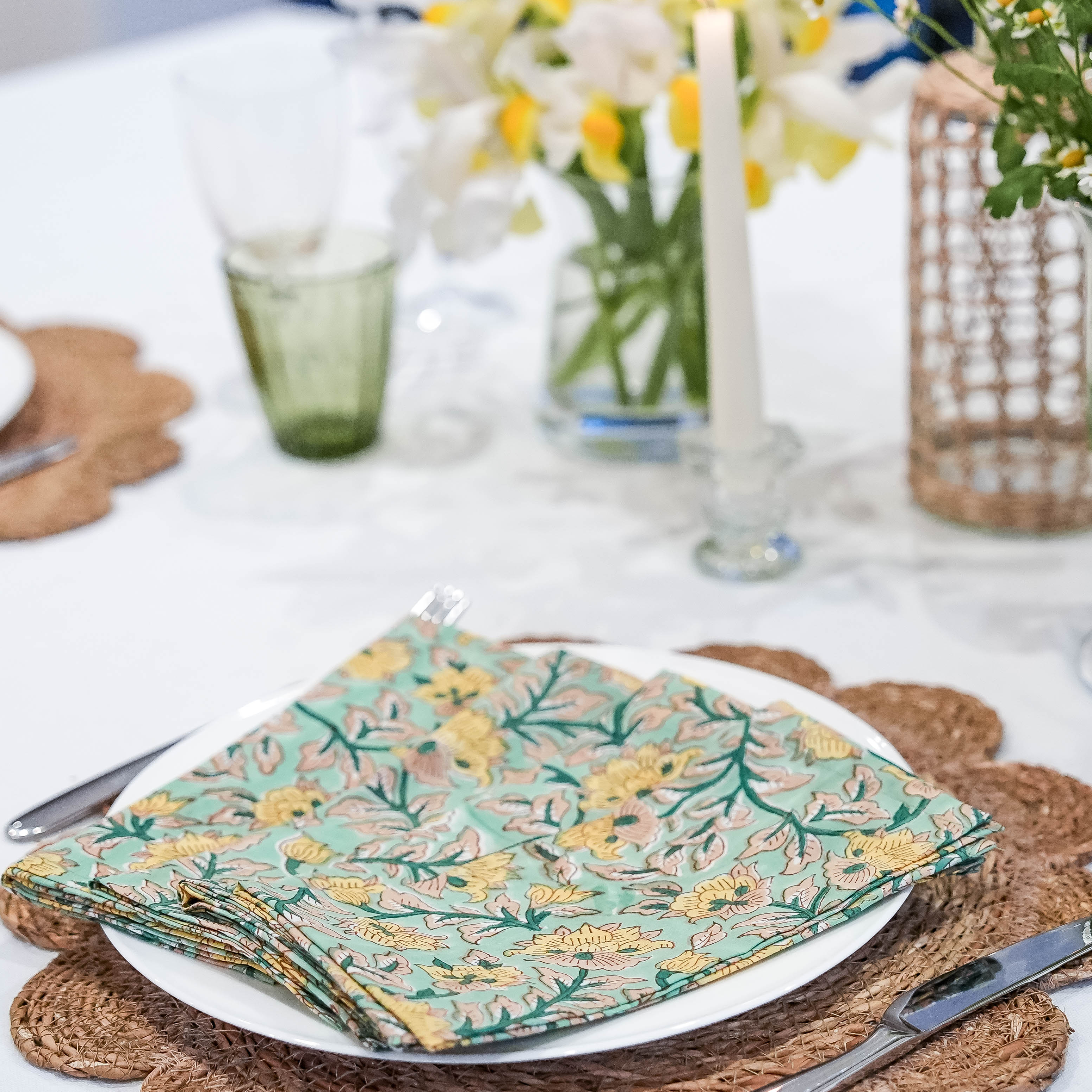 LIGHTWEIGHT NAPKINS - BLOOMING YELLOW